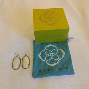 Kendra Scott Danielle Earrings, Gold/White